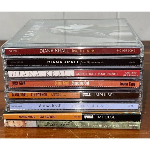 Diana Krall 8 CD Lot Hits Look Love Scenes Eyes Moment Paris all you trust heart - Picture 1 of 16